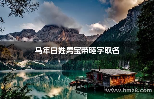 马年白姓男宝带睦字取名
