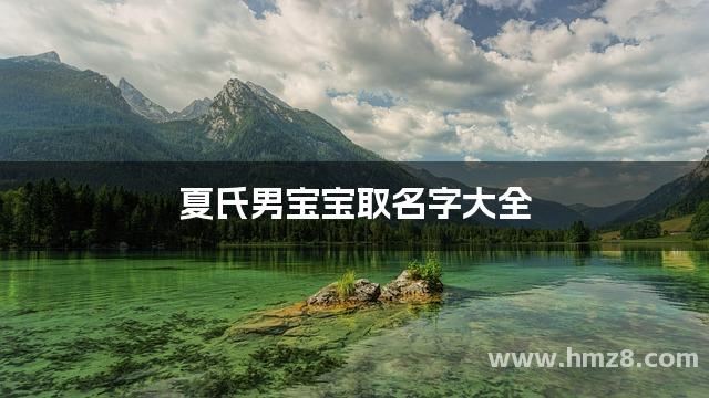 夏氏男宝宝取名字大全